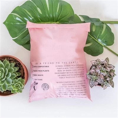 Buste postali biodegradabili rosa